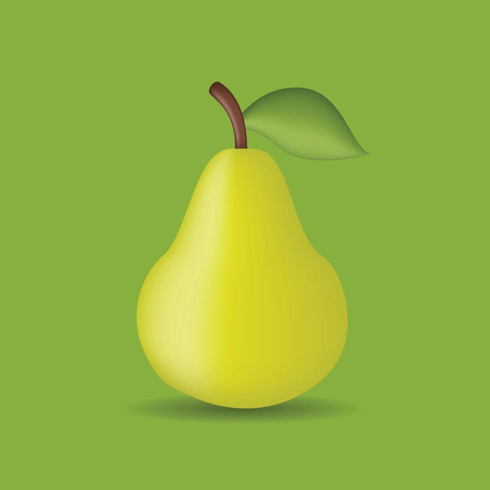 päron frukt vektor illustration