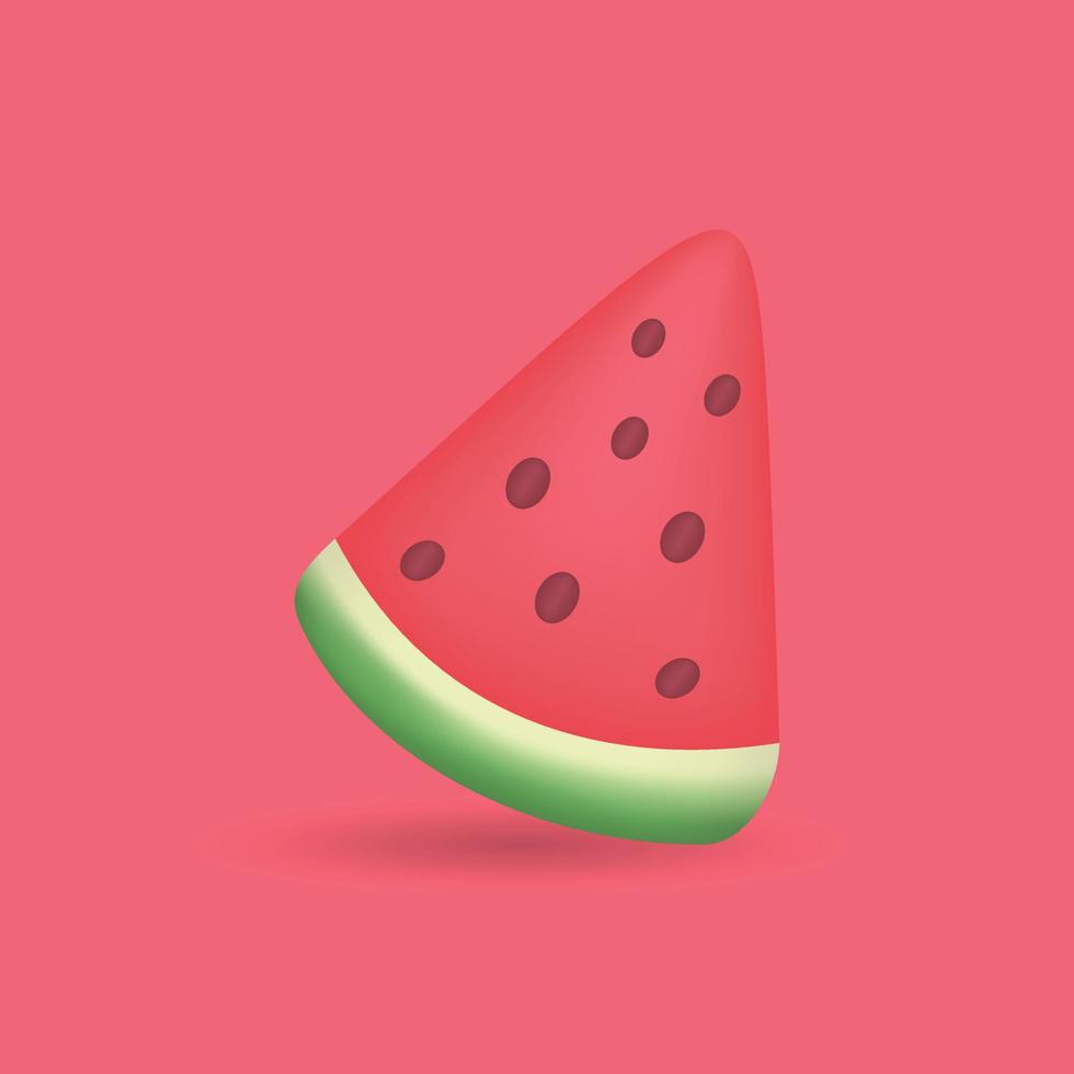 Wassermelonenfrucht-Vektorillustration vektor