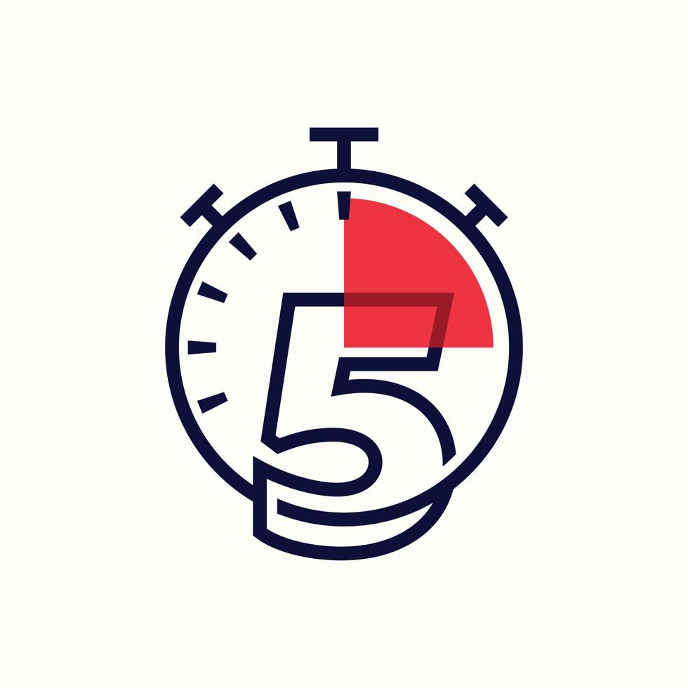 Geschwindigkeitszahl 5 LogoGeschwindigkeitsalphabet LogoGeschwindigkeitsalphabet Logo vektor