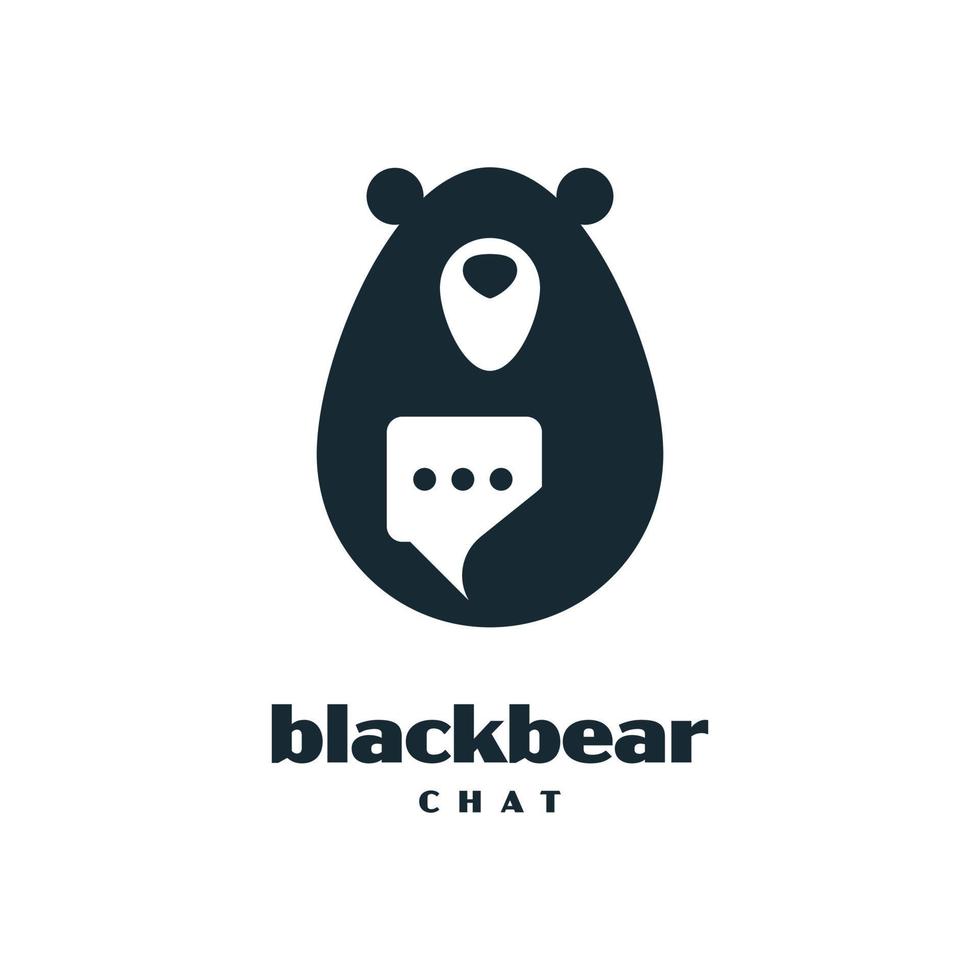 black bear chat community vektor