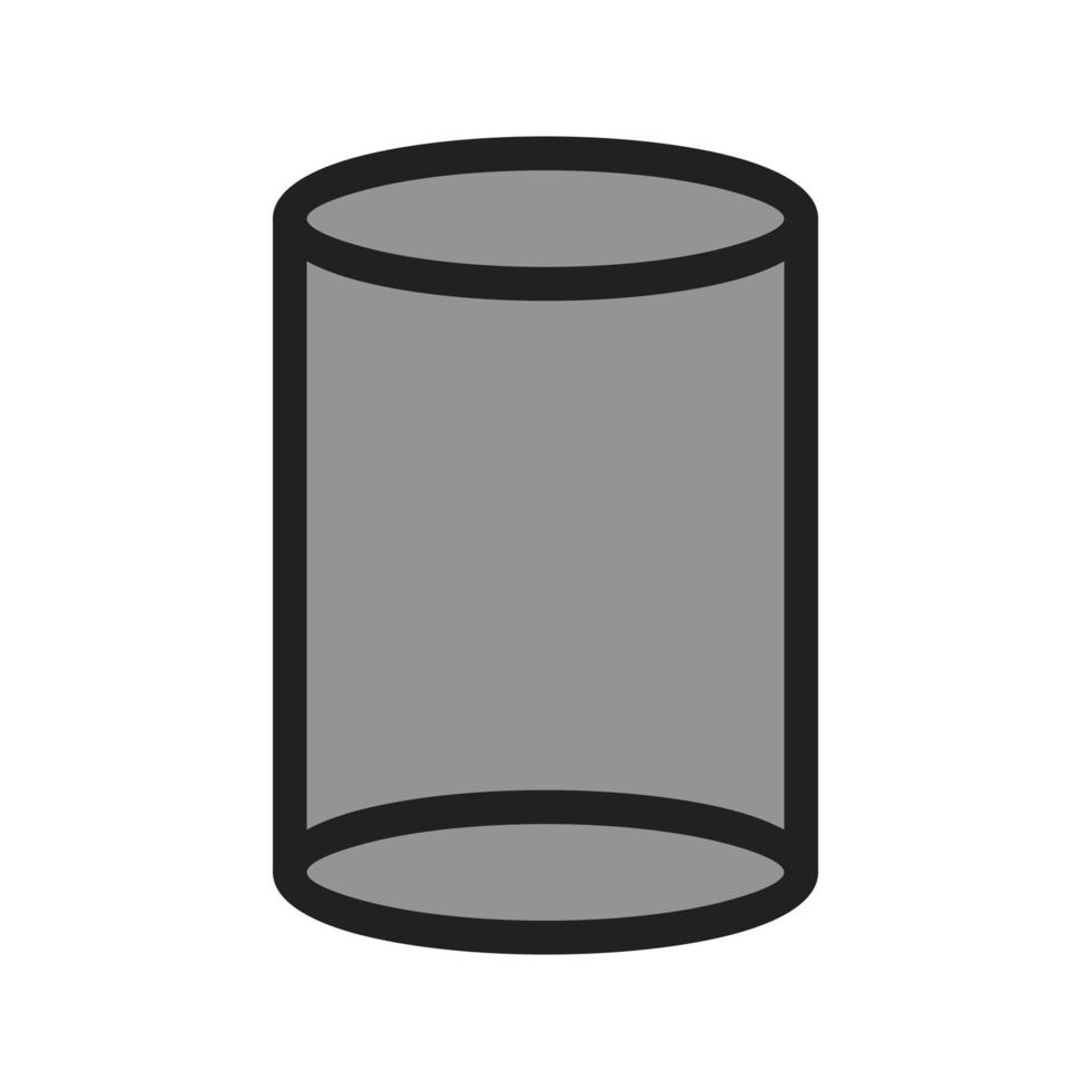 Zylinder gefülltes Liniensymbol vektor