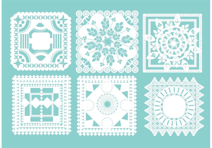 Square Doily Vectors