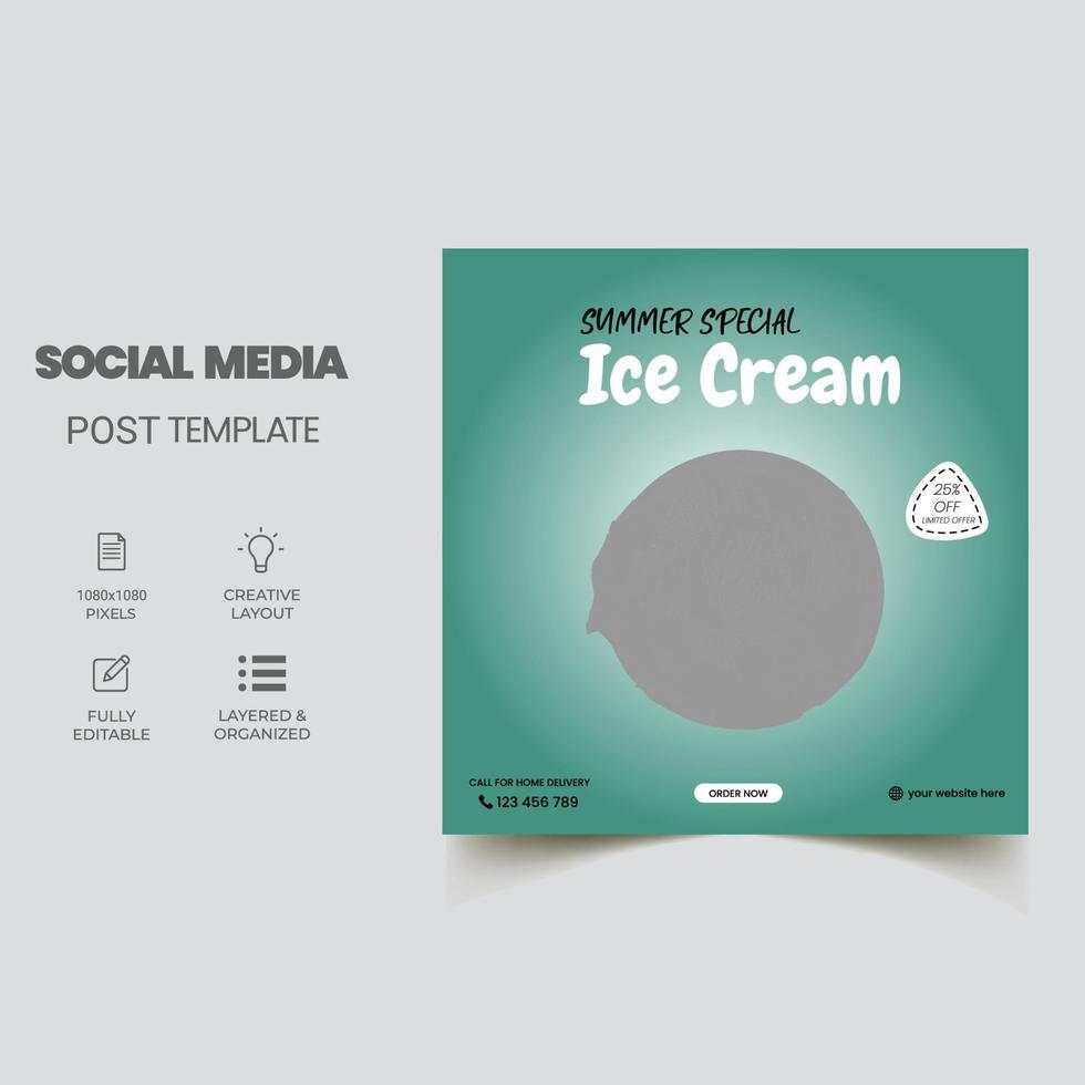 glass mall för postbanner för sociala medier, redigerbar fyrkantig bannerdesign vektor