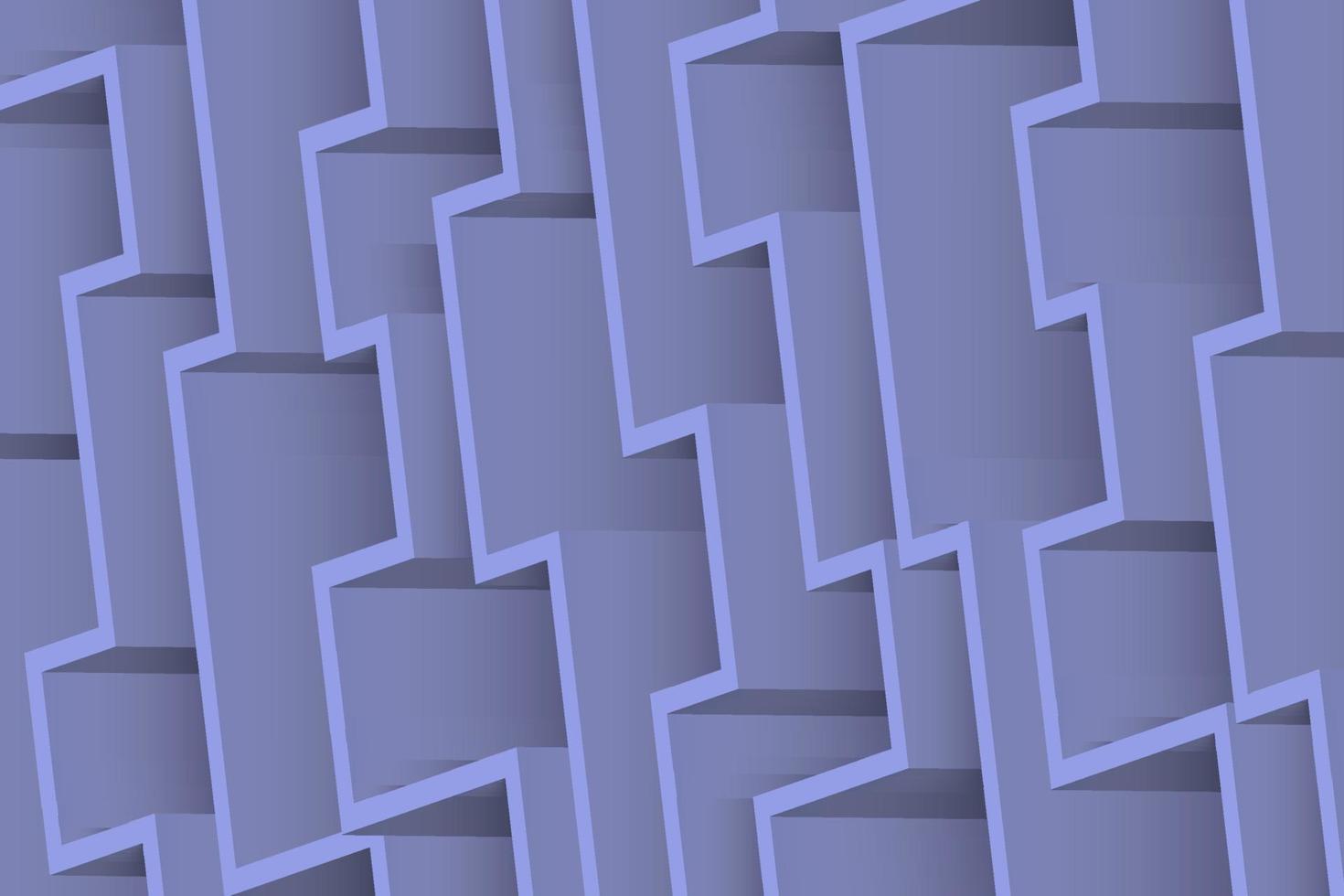 dunkelblauer Labyrinthhintergrund. abstraktes 3D-Rendering horizontale Tapete für Web- und Grafikdesign. vektor