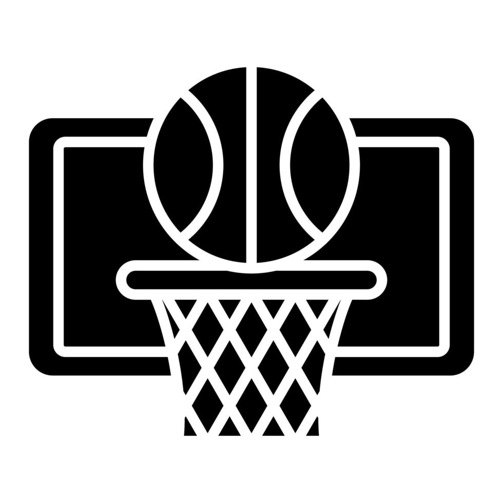 Basketball-Glyphen-Symbole vektor