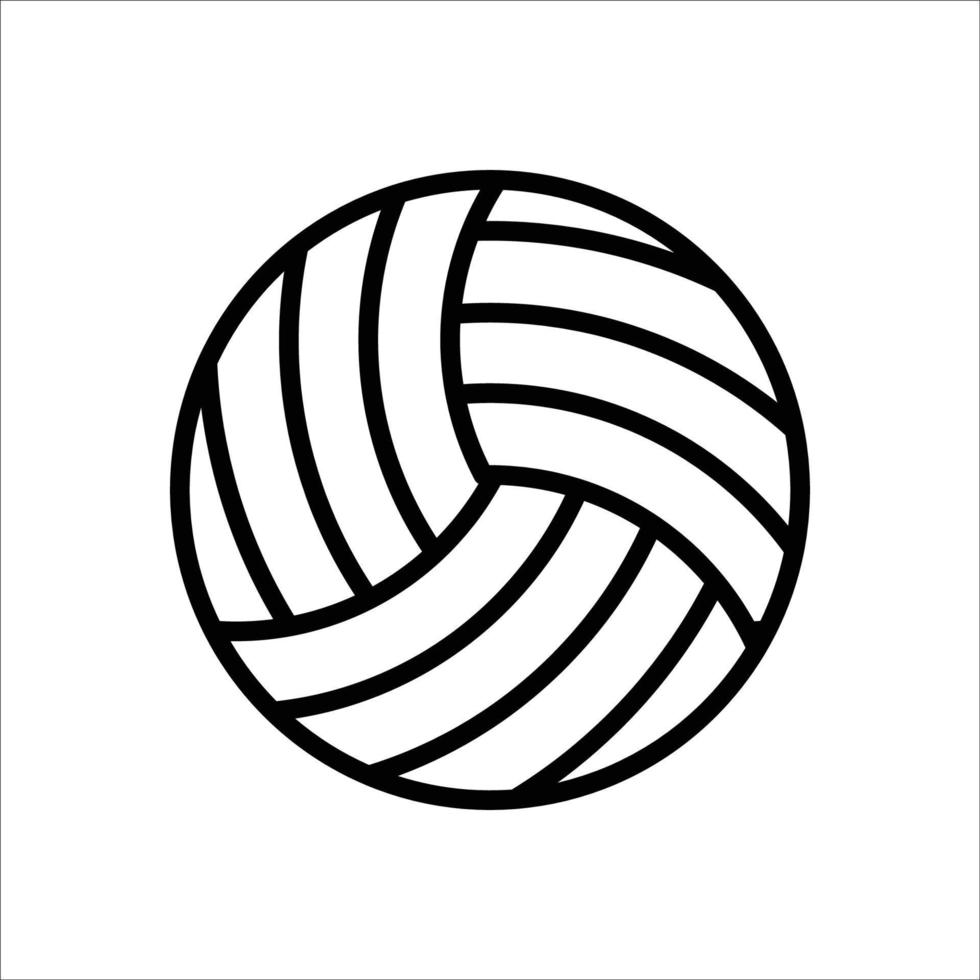 volleyboll ikon vektor formgivningsmall enkel och ren