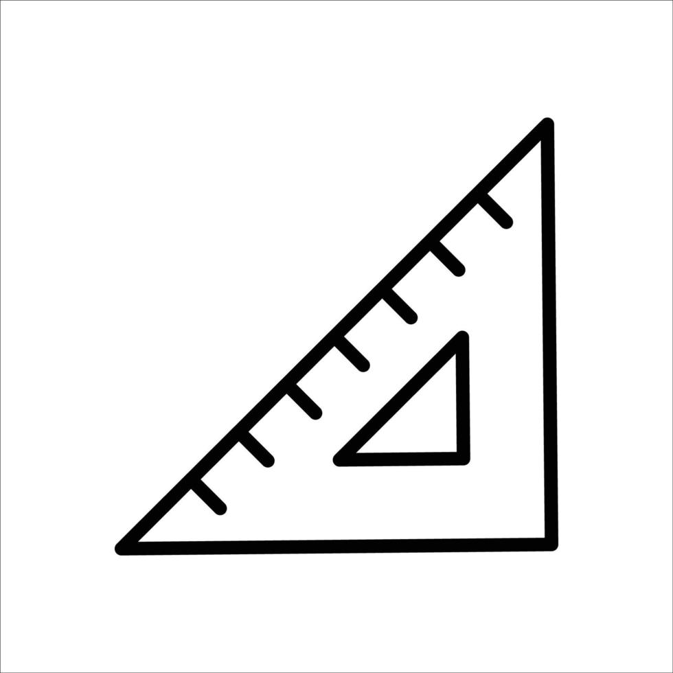 linjal ikon vektor formgivningsmall enkel och ren