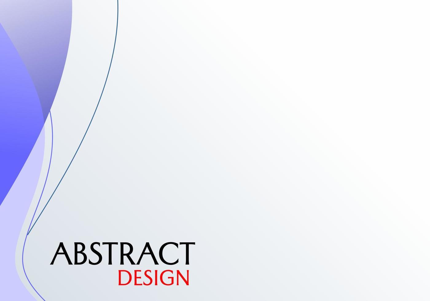 blå gradient bakgrund med böjda element. trendig vektordesign för omslag, banner, webbplats vektor