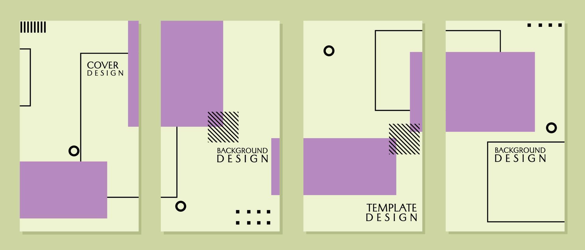 Vektordesign. Reihe von Geschichten aus sozialen Netzwerken in pastellweißer Farbe. satz von vorlagen für soziale medien mit abstrakten geometrischen hintergründen vektor