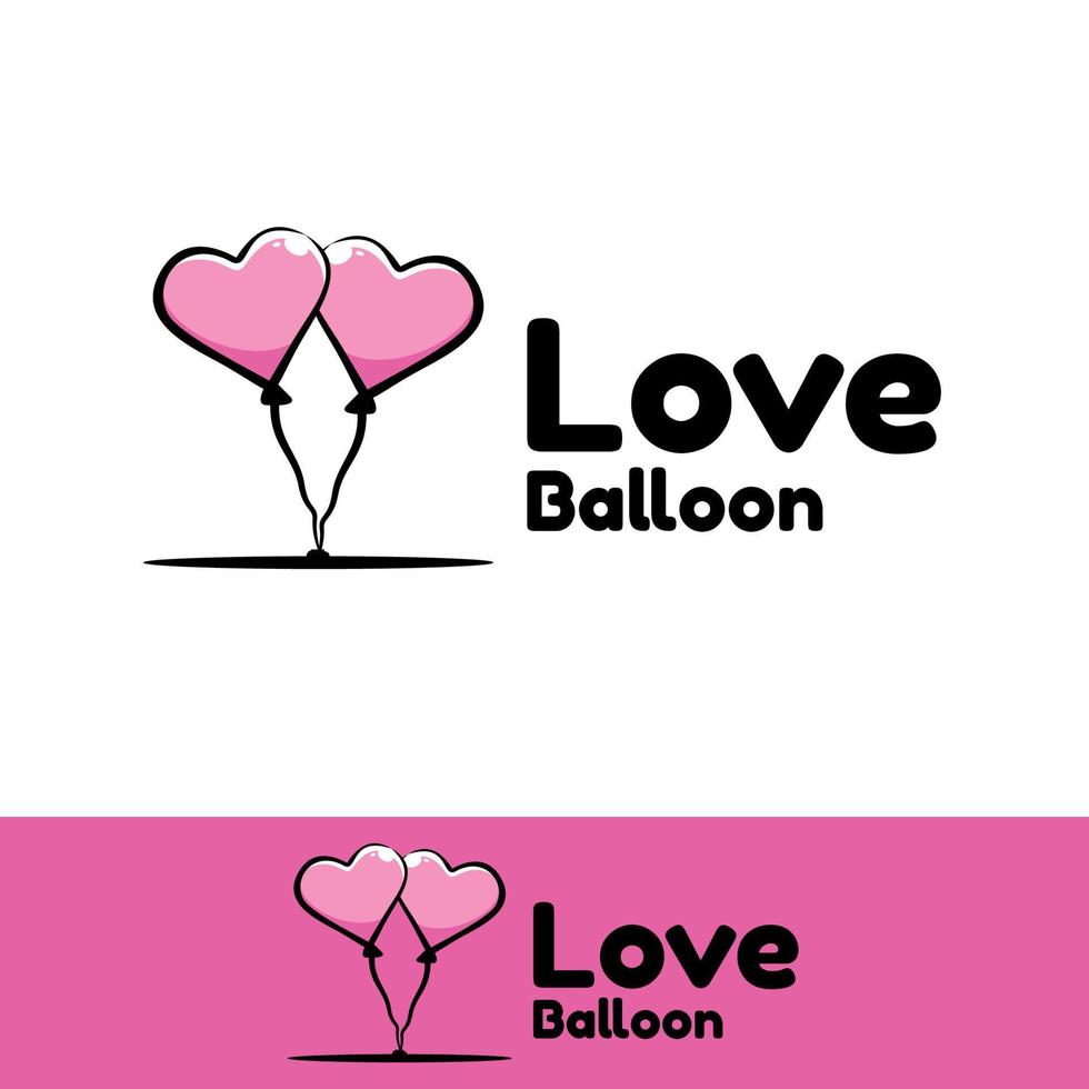 älskar ballongkonstillustration vektor