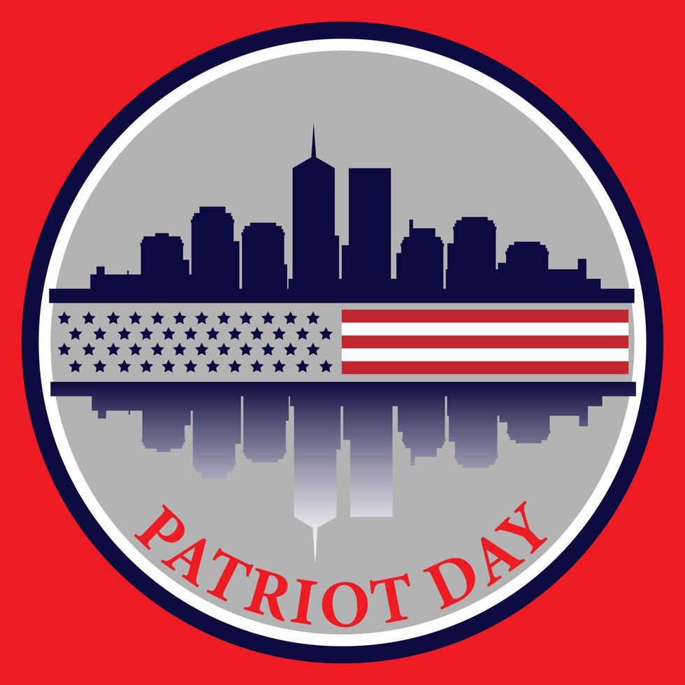 patriot dag etikett. lämplig för klistermärke, logotyp, etc vektor