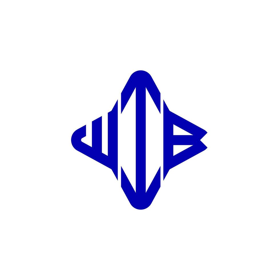 Wib Letter Logo kreatives Design mit Vektorgrafik vektor