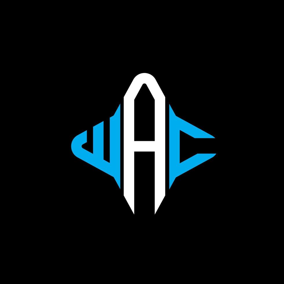 wac letter logotyp kreativ design med vektorgrafik vektor