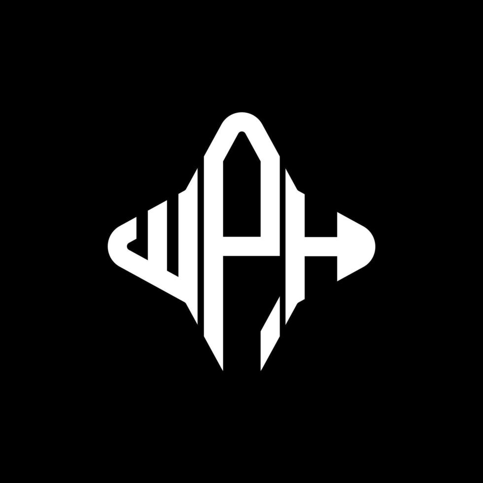 wph brev logotyp kreativ design med vektorgrafik vektor