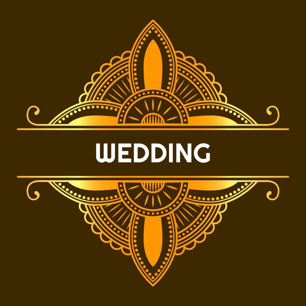 lyxig bröllopsprydnad. linje, blomma, kreativ, vintage och elegant stil. lämplig för bröllopsinbjudan och dekoration vektor