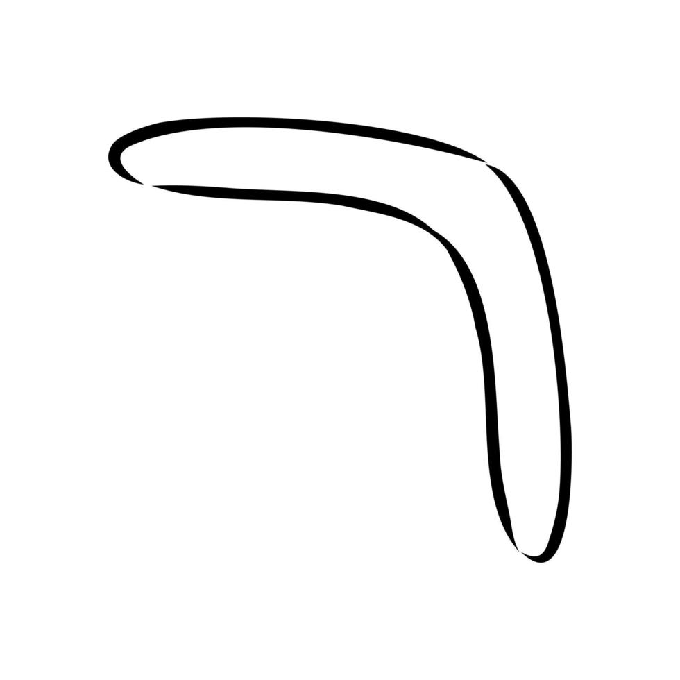 Bumerang-Vektorskizze vektor