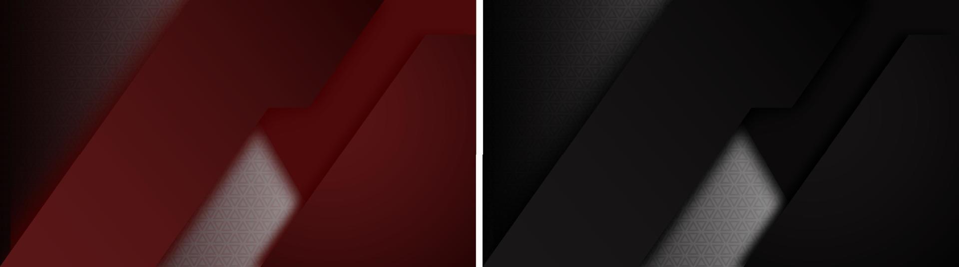 minimalistische dunkle Hintergründe im technologischen Stil mit dreieckigem Carbon-Netz im Rücken. rote und schwarze Farbe für Startbildschirm, Smartphone. Vektor