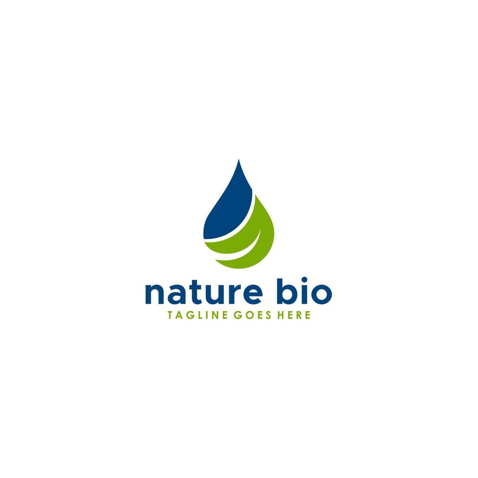 naturlig bio logotyp tecken design vektor