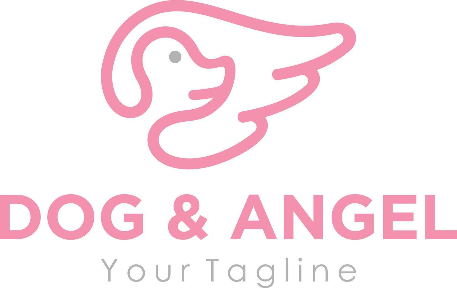 Hund-Logo-Zeichen-Design vektor