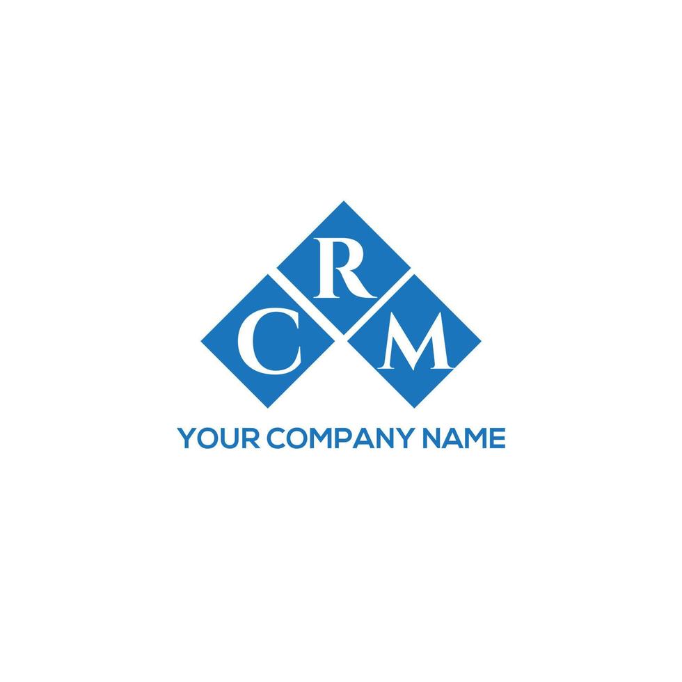 crm-Brief-Logo-Design auf weißem Hintergrund. CRM kreatives Initialen-Buchstaben-Logo-Konzept. CRM-Briefdesign. vektor