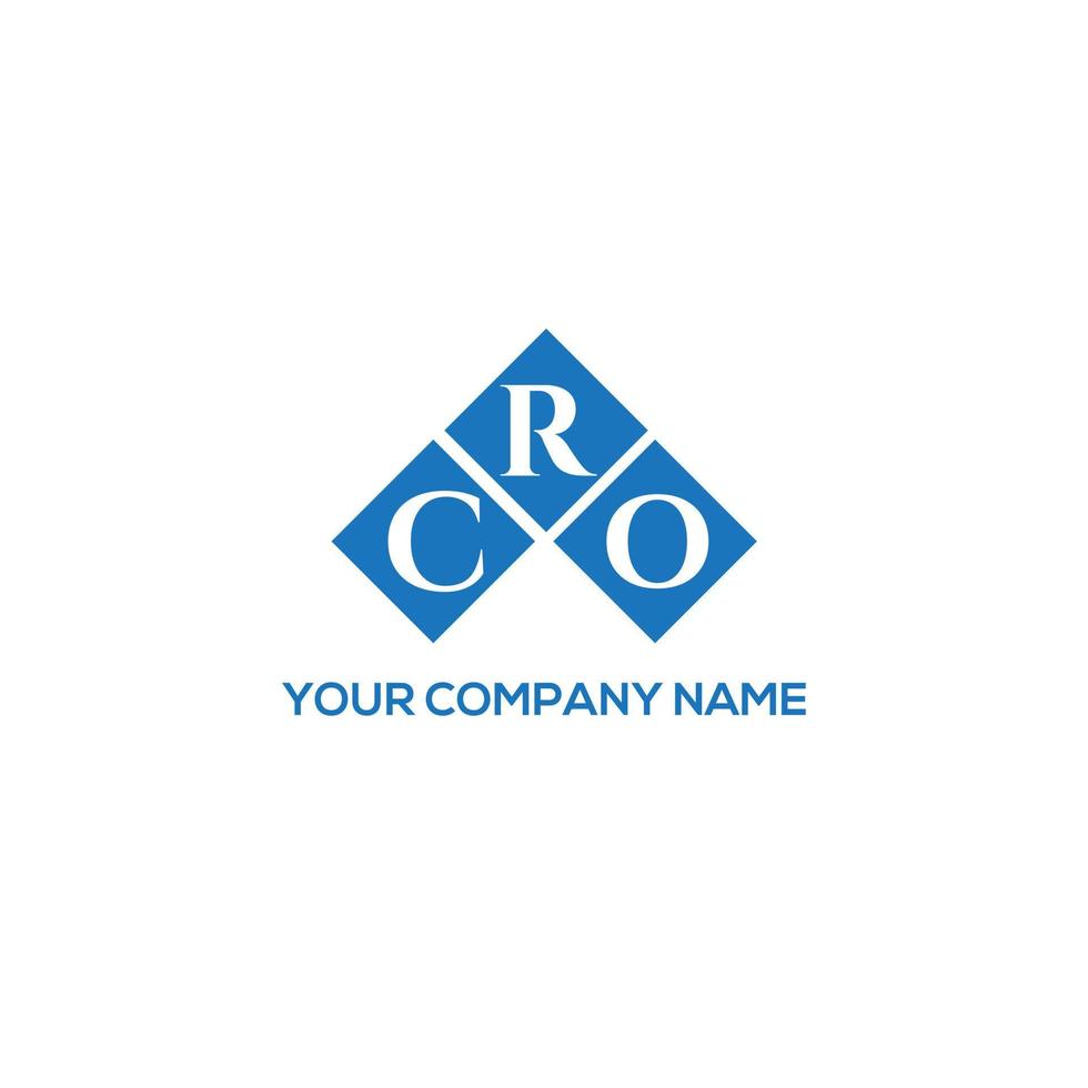 cro brev logotyp design på vit bakgrund. cro kreativa initialer brev logotyp koncept. cro bokstavsdesign. vektor