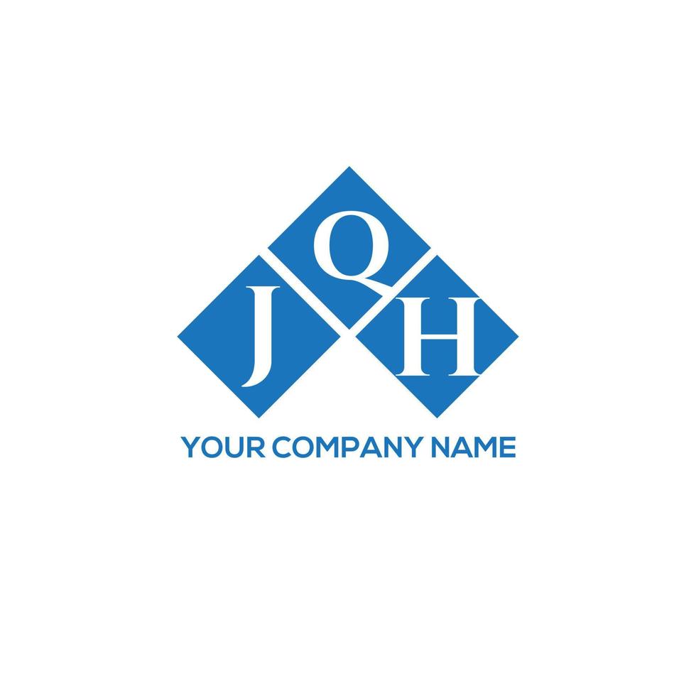 jqh-Buchstaben-Logo-Design auf weißem Hintergrund. jqh kreatives Initialen-Buchstaben-Logo-Konzept. jqh Briefgestaltung. vektor