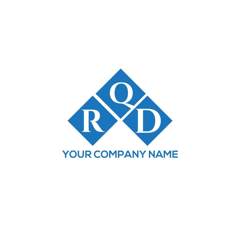 rqd-Buchstaben-Logo-Design auf weißem Hintergrund. rqd kreative Initialen schreiben Logo-Konzept. rqd Briefgestaltung. vektor