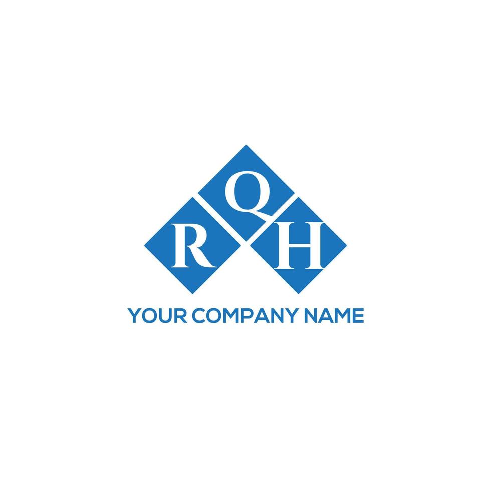 rqh-Buchstaben-Logo-Design auf weißem Hintergrund. rqh kreative Initialen schreiben Logo-Konzept. rqh Briefgestaltung. vektor