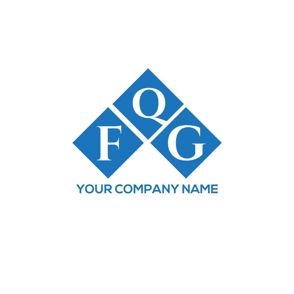 fqg-Brief-Logo-Design auf weißem Hintergrund. fqg kreative Initialen schreiben Logo-Konzept. fqg Briefgestaltung. vektor