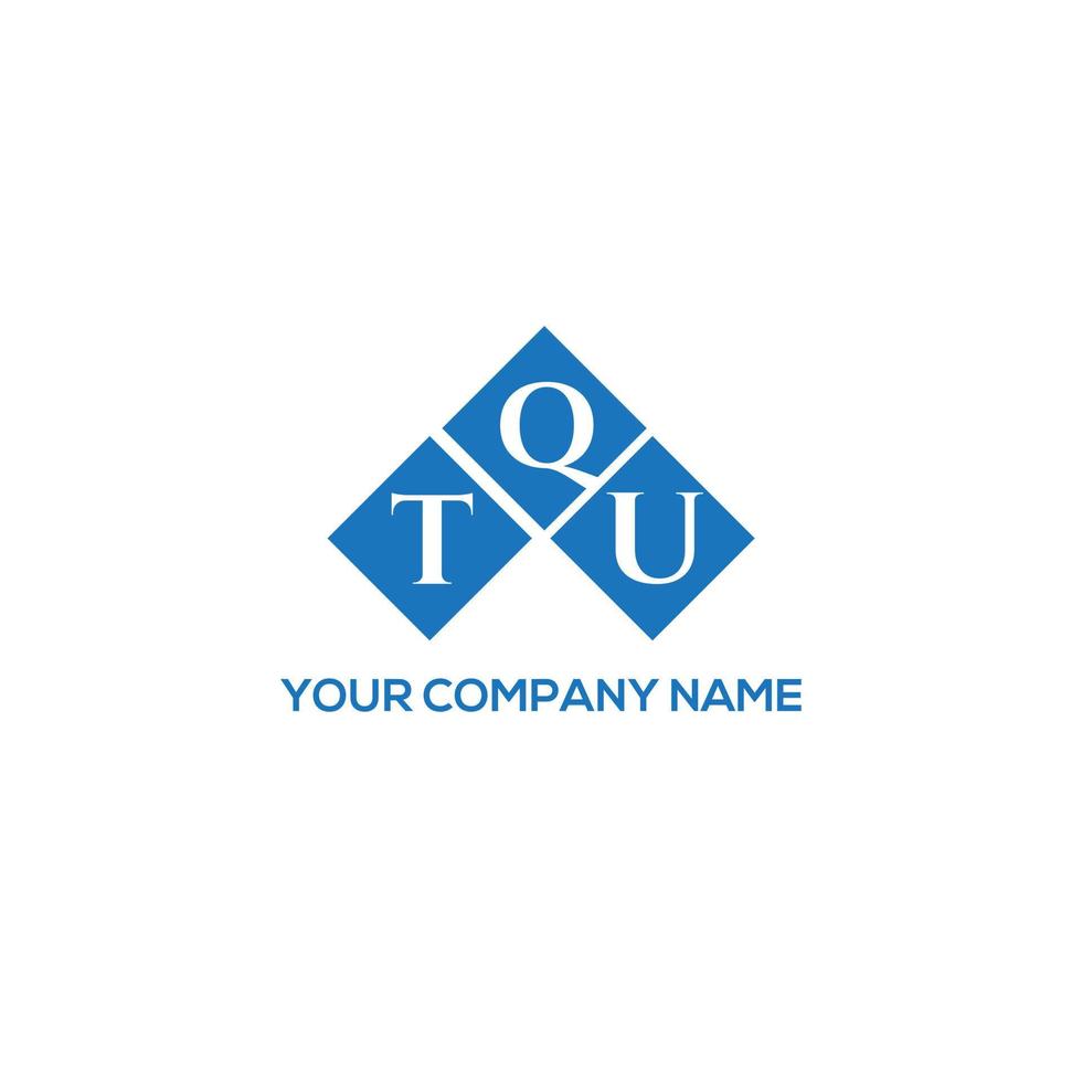 tqu brev logotyp design på vit bakgrund. tqu kreativa initialer brev logotyp koncept. tqu bokstav design. vektor