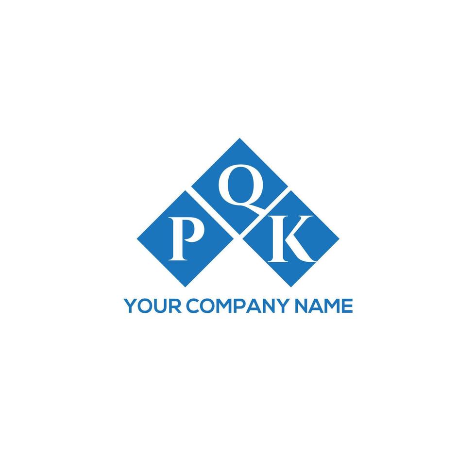 pqk brev logotyp design på vit bakgrund. pqk kreativa initialer brev logotyp koncept. pqk bokstavsdesign. vektor