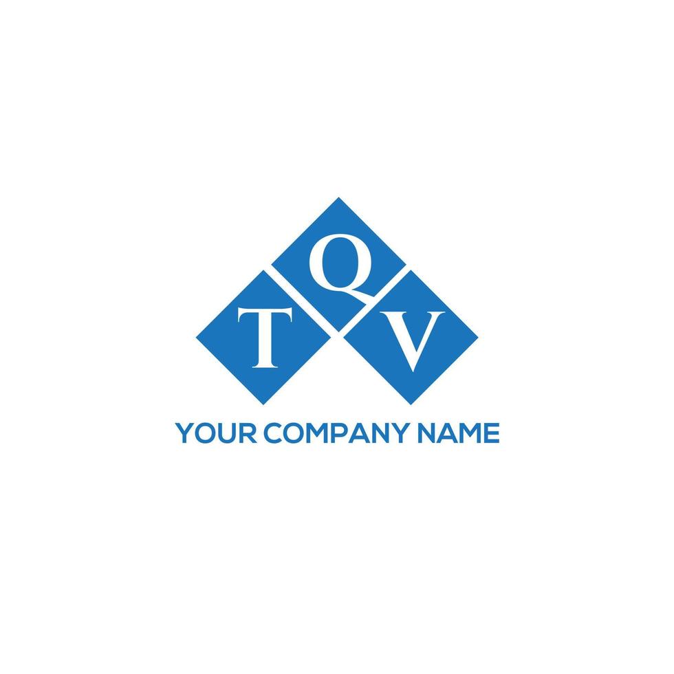 tqv-Brief-Logo-Design auf weißem Hintergrund. tqv kreative Initialen schreiben Logo-Konzept. tv Briefgestaltung. vektor
