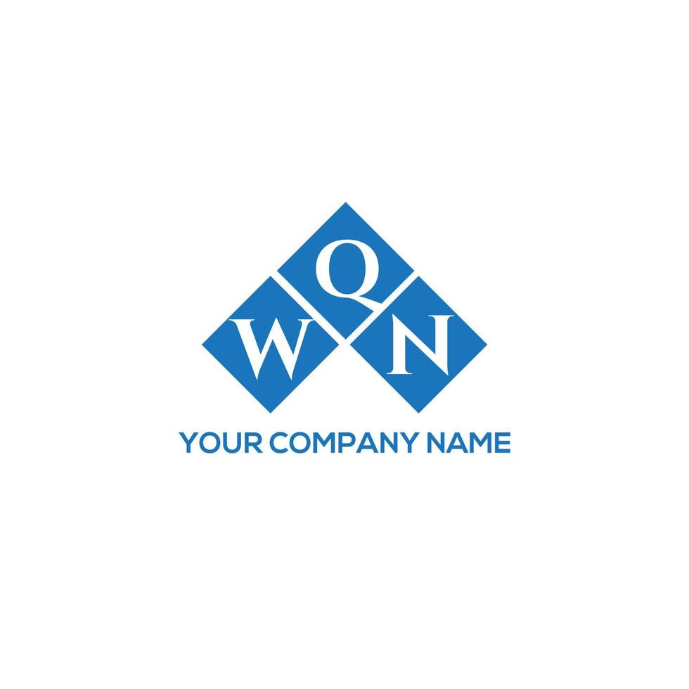 wqn-Brief-Logo-Design auf weißem Hintergrund. wqn kreatives Initialen-Buchstaben-Logo-Konzept. wqn Briefgestaltung. vektor