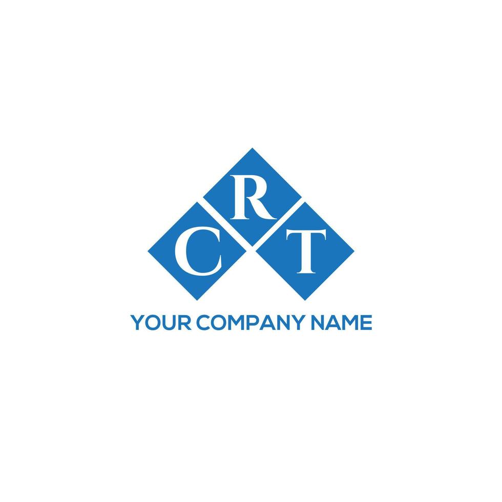 Crt-Brief-Logo-Design auf weißem Hintergrund. crt kreative Initialen schreiben Logo-Konzept. crt Briefgestaltung. vektor