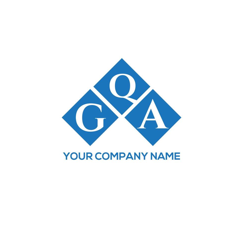 gqa-Brief-Logo-Design auf weißem Hintergrund. gqa kreatives Initialen-Buchstaben-Logo-Konzept. gqa Briefdesign. vektor