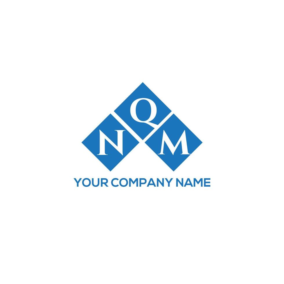 nqm brev logotyp design på vit bakgrund. nqm kreativa initialer bokstavslogotyp koncept. nqm bokstavsdesign. vektor