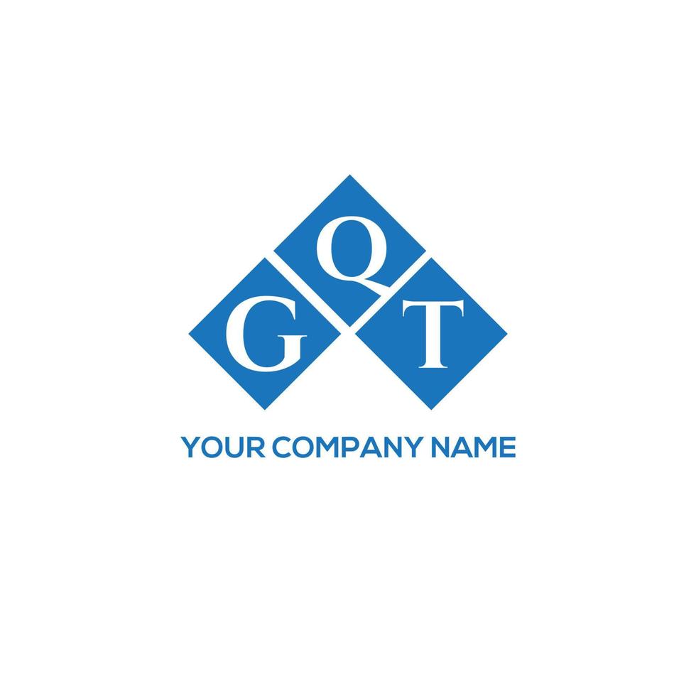 gqt brev logotyp design på vit bakgrund. gqt kreativa initialer brev logotyp koncept. gqt bokstavsdesign. vektor