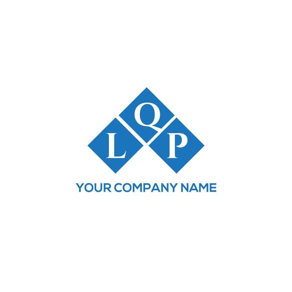 lqp-Brief-Logo-Design auf weißem Hintergrund. lqp kreative Initialen schreiben Logo-Konzept. lqp Briefgestaltung. vektor