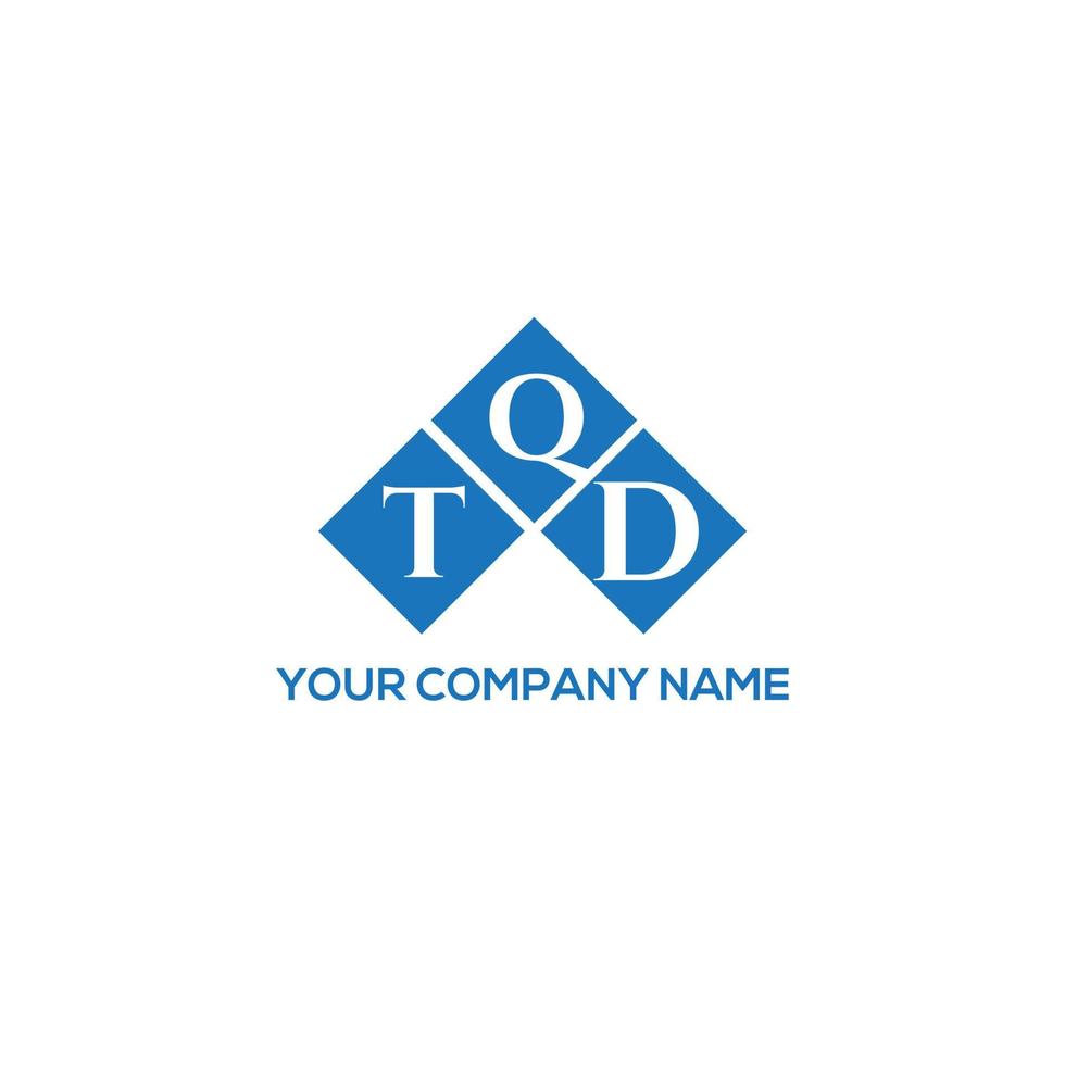 tqd-Brief-Logo-Design auf weißem Hintergrund. tqd kreatives Initialen-Buchstaben-Logo-Konzept. tqd Briefgestaltung. vektor