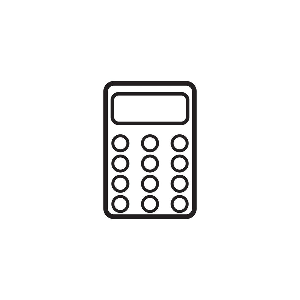 Taschenrechner-Logo-Design vektor