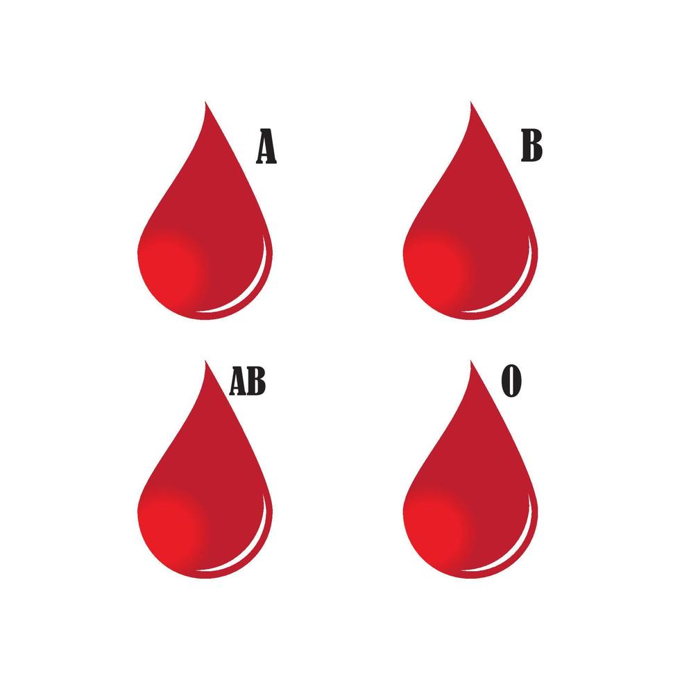 Blut-Logo-Vektor vektor