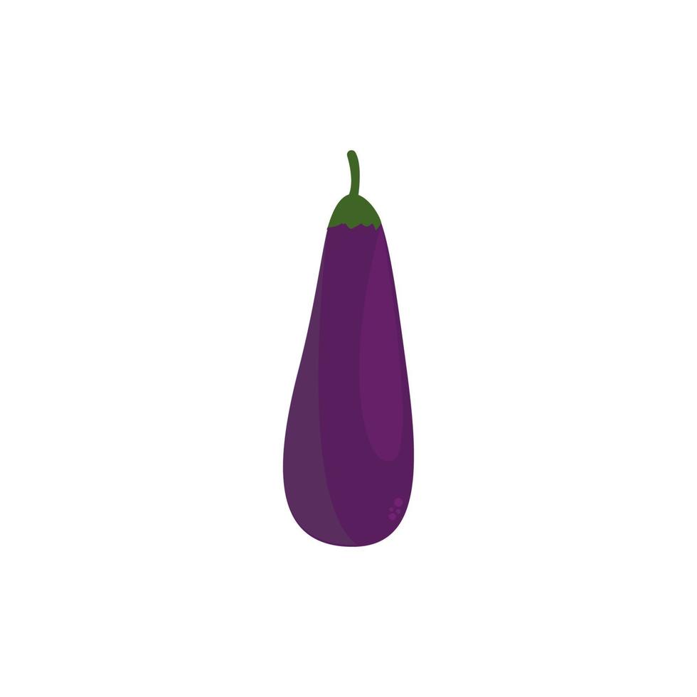 aubergine logotyp vektor