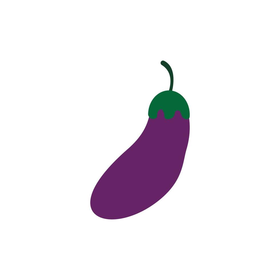 aubergine logotyp vektor