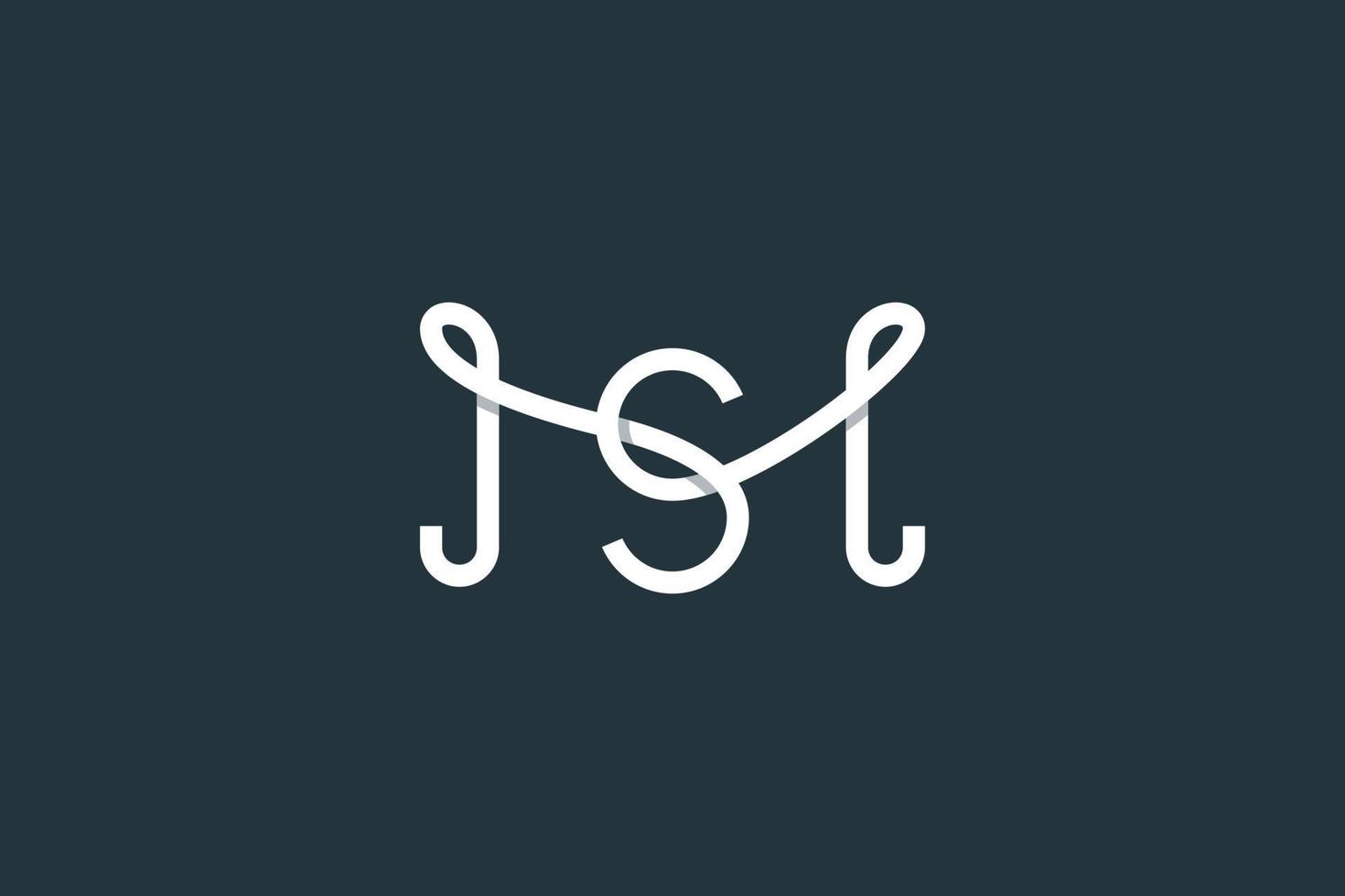 Anfangsbuchstabe ms-Logo oder sm-Logo-Design-Vektorvorlage vektor
