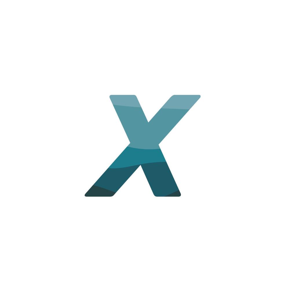buchstabe x professionelles logo für alle arten von geschäften vektor
