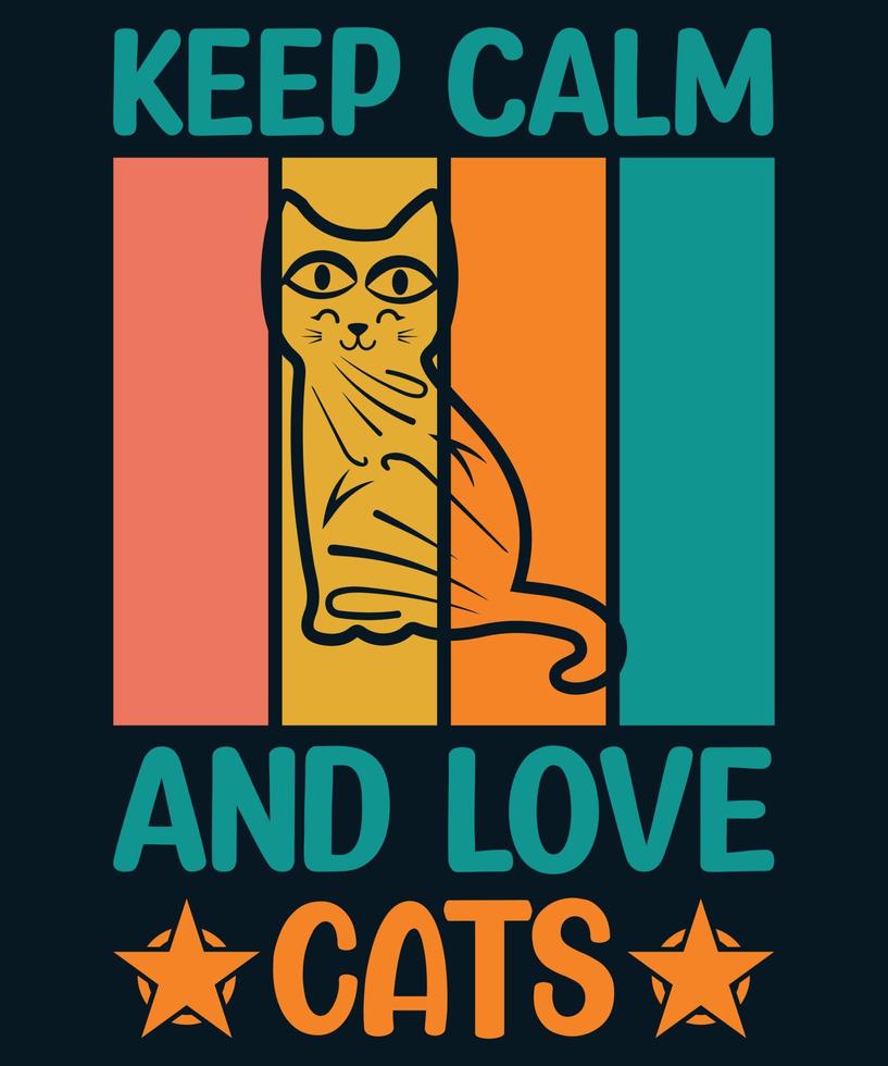 katt citat t-shirt design vektor