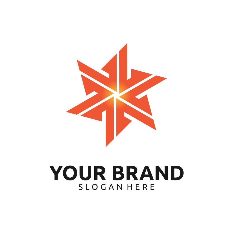 Star-Logo-Design-Kollektion vektor