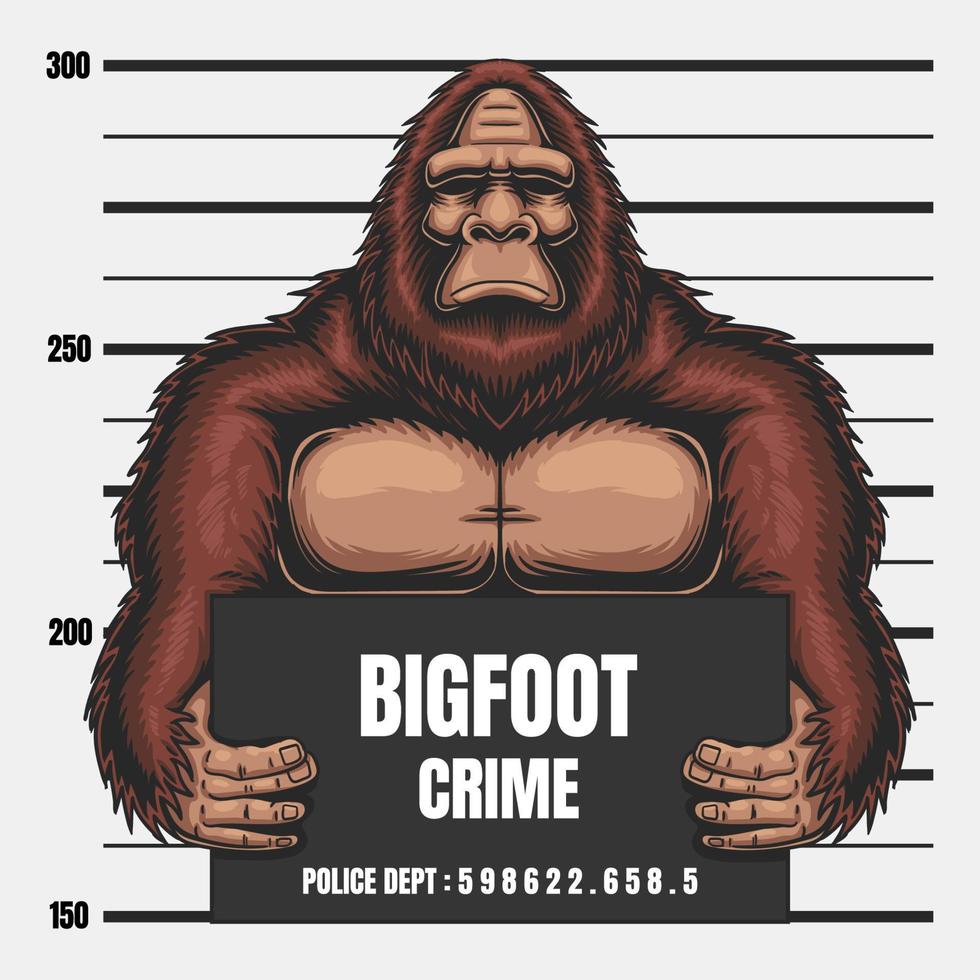 bigfoot brott vektorillustration vektor