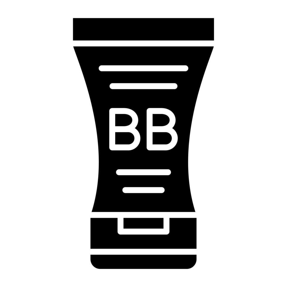 bb-Creme-Glyphe-Symbol vektor