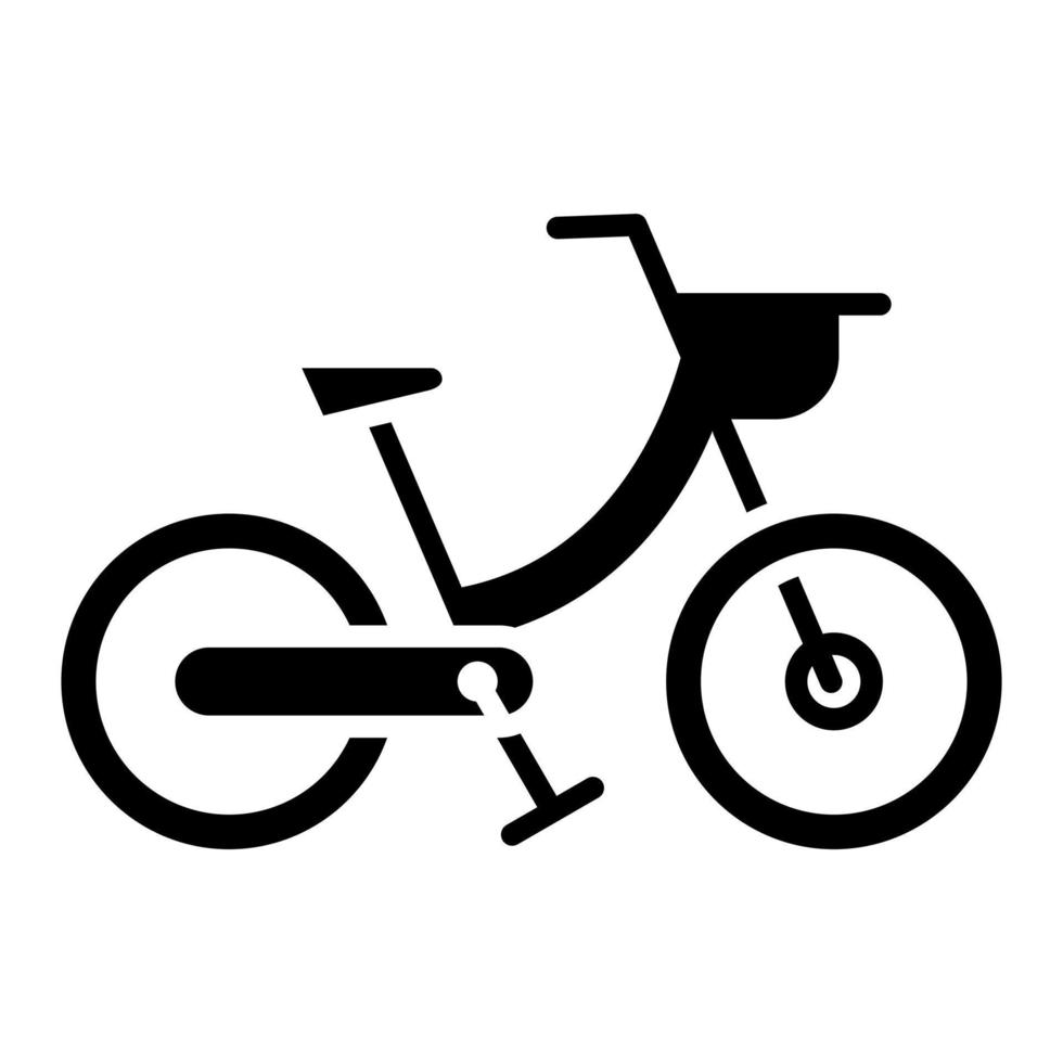 Fahrrad-Glyphen-Symbole vektor